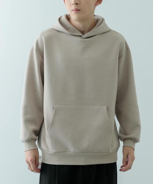 ITEMS URBANRESEARCH(アイテムズ アーバンリサーチ)の「ストレッチダンボール プルオーバーパーカー(パーカー・メンズ・ブラック/ブラウン/イエロー/ベージュ・LARGE/MEDIUM)」の16枚目の写真