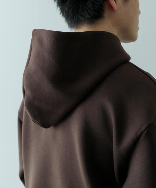 ITEMS URBANRESEARCH（アイテムズ アーバンリサーチ）の「ストレッチダンボール プルオーバーパーカー（パーカー・メンズ・ブラック/ブラウン/イエロー/ベージュ・LARGE/MEDIUM）」の12枚目の写真