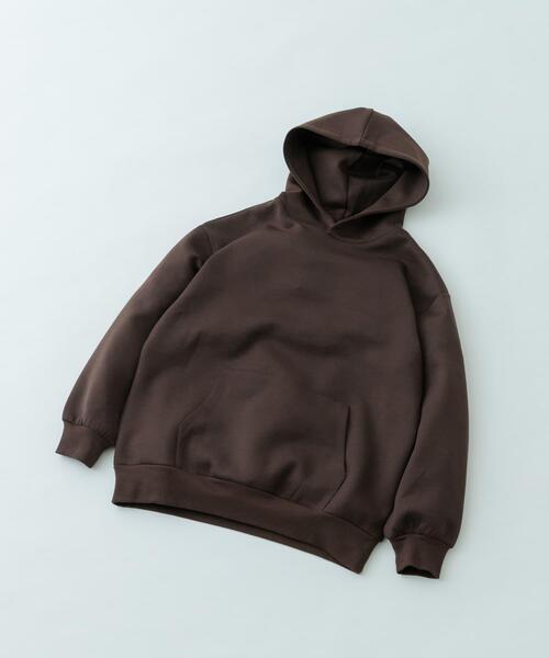 ITEMS URBANRESEARCH（アイテムズ アーバンリサーチ）の「ストレッチダンボール プルオーバーパーカー（パーカー・メンズ・ブラック/ブラウン/イエロー/ベージュ・LARGE/MEDIUM）」の14枚目の写真