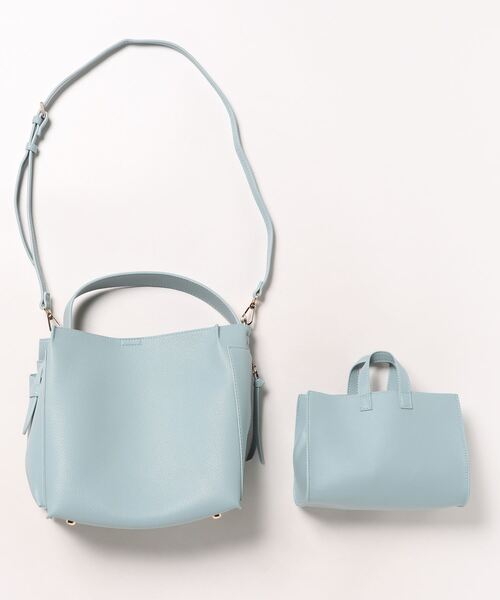 cache cache(カシュ カシュ)の「カシュカシュ cachecache / ミニトート付サイドポケット2wayトーバッグ(トートバッグ・レディース・ベージュ系その他/シルバー/ブラック/サックスブルー・FREE)」の13枚目の写真