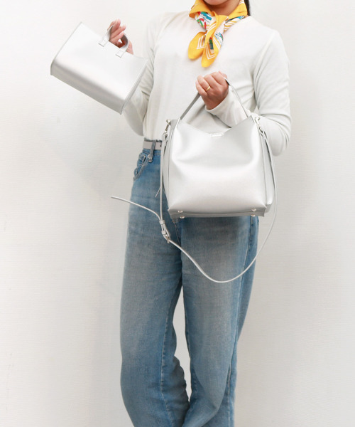 cache cache(カシュ カシュ)の「カシュカシュ cachecache / ミニトート付サイドポケット2wayトーバッグ(トートバッグ・レディース・ベージュ系その他/シルバー/ブラック/サックスブルー・FREE)」の10枚目の写真