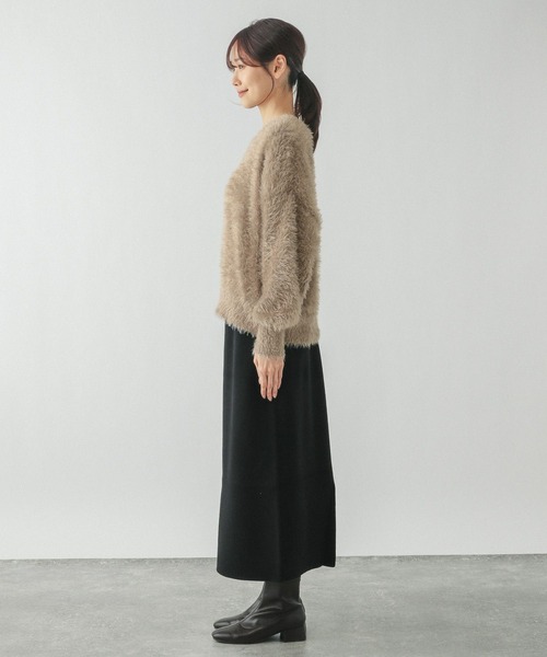 GLOBAL WORK(グローバルワーク)の「フェザープルオーバー*スカートSET/283765(パンツドレス・レディース・モカ/グレー・LARGE/MEDIUM)」の10枚目の写真