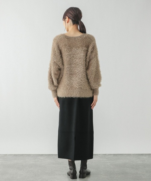 GLOBAL WORK(グローバルワーク)の「フェザープルオーバー*スカートSET/283765(パンツドレス・レディース・モカ/グレー・LARGE/MEDIUM)」の11枚目の写真