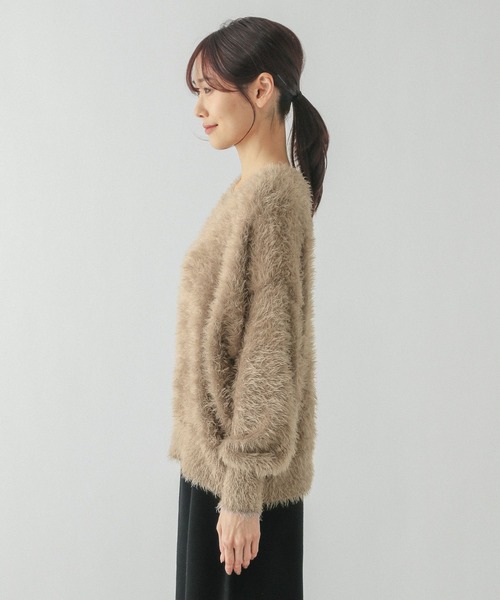 GLOBAL WORK(グローバルワーク)の「フェザープルオーバー*スカートSET/283765(パンツドレス・レディース・モカ/グレー・LARGE/MEDIUM)」の13枚目の写真