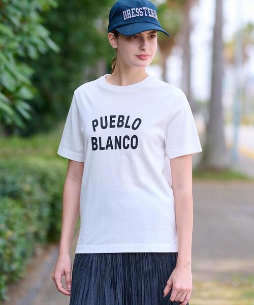 DRESSTERIOR(ドレステリア)の「PUEBLO BLANCOロゴTシャツ(Tシャツ/カットソー・レディース・オフホワイト/ナチュラル/ブラウン系その他・38/34/36)」の8枚目の写真