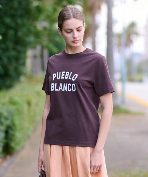 DRESSTERIOR(ドレステリア)の「PUEBLO BLANCOロゴTシャツ(Tシャツ/カットソー・レディース・オフホワイト/ナチュラル/ブラウン系その他・38/34/36)」の10枚目の写真