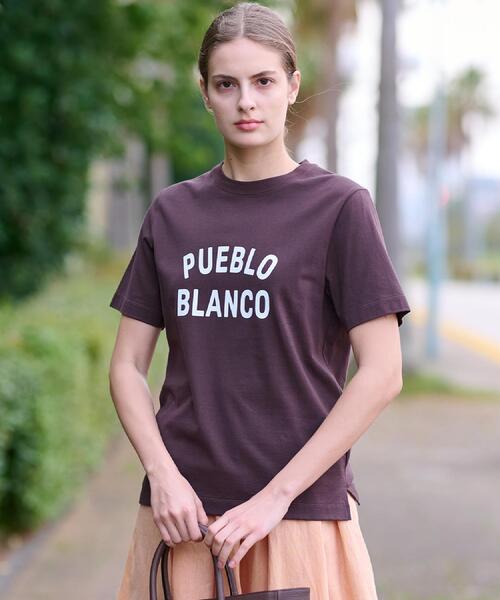 DRESSTERIOR(ドレステリア)の「PUEBLO BLANCOロゴTシャツ(Tシャツ/カットソー・レディース・オフホワイト/ナチュラル/ブラウン系その他・38/34/36)」の11枚目の写真