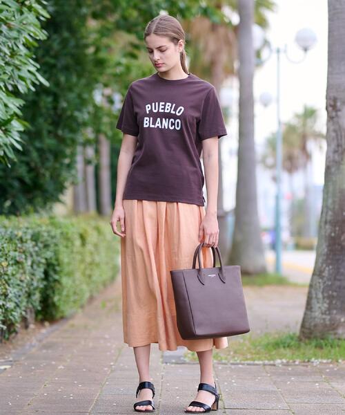 DRESSTERIOR(ドレステリア)の「PUEBLO BLANCOロゴTシャツ(Tシャツ/カットソー・レディース・オフホワイト/ナチュラル/ブラウン系その他・38/34/36)」の12枚目の写真