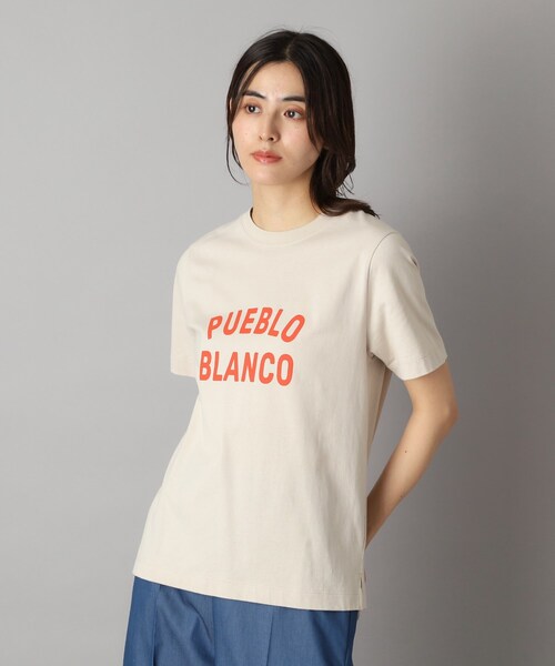 DRESSTERIOR(ドレステリア)の「PUEBLO BLANCOロゴTシャツ(Tシャツ/カットソー・レディース・オフホワイト/ナチュラル/ブラウン系その他・38/34/36)」の14枚目の写真