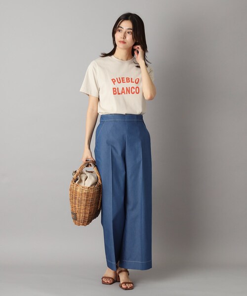 DRESSTERIOR(ドレステリア)の「PUEBLO BLANCOロゴTシャツ(Tシャツ/カットソー・レディース・オフホワイト/ナチュラル/ブラウン系その他・38/34/36)」の16枚目の写真