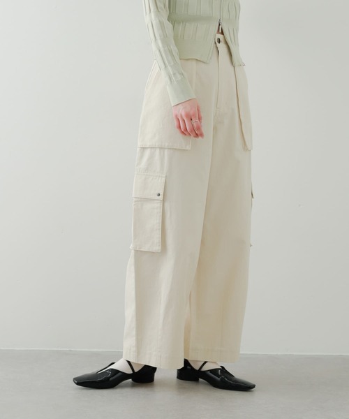 SENSE OF PLACE by URBAN RESEARCH（センスオブプレイスバイアーバンリサーチ）の「コクーンカーゴパンツ（その他パンツ・レディース・アイボリー/カモフラージュ/ネイビー・SMALL/MEDIUM）」の15枚目の写真