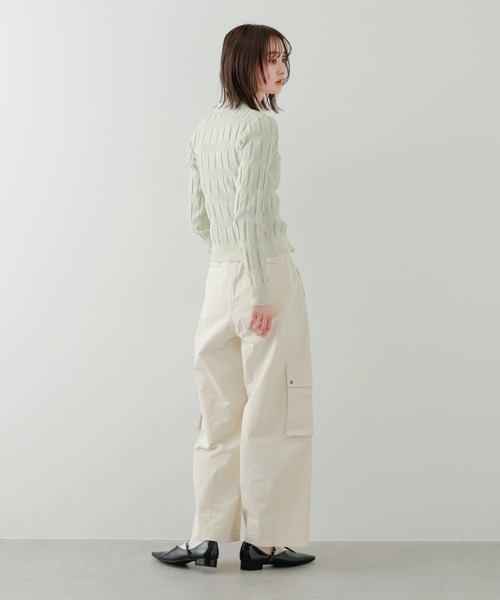 SENSE OF PLACE by URBAN RESEARCH（センスオブプレイスバイアーバンリサーチ）の「コクーンカーゴパンツ（その他パンツ・レディース・アイボリー/カモフラージュ/ネイビー・SMALL/MEDIUM）」の19枚目の写真