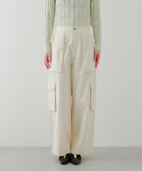 SENSE OF PLACE by URBAN RESEARCH（センスオブプレイスバイアーバンリサーチ）の「コクーンカーゴパンツ（その他パンツ・レディース・アイボリー/カモフラージュ/ネイビー・SMALL/MEDIUM）」の20枚目の写真