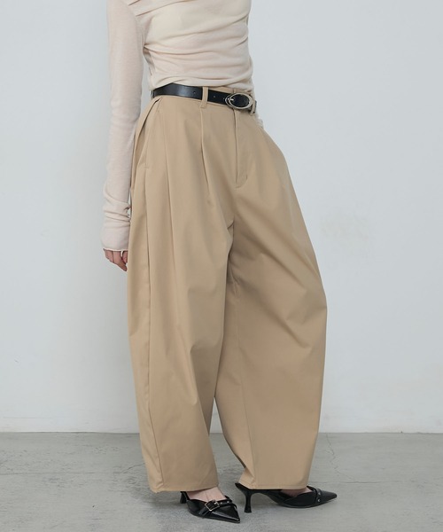 【epa】twill wide pants ツイルワイドパンツS ベージュ epa】twill wide pants ツイルワイドパンツS ベージュ TWILL