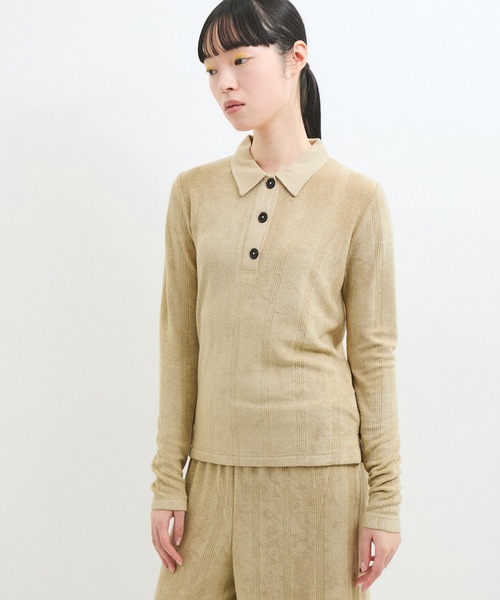 【Miller for ADAM ET ROPE’】別注 Polo Tee セール】【Miller for ADAM ET ROPE'】別注パイル POLO L/S TEE