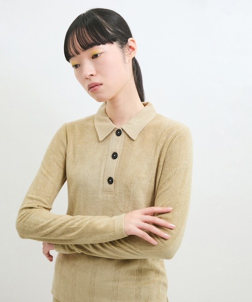 セール】【Miller for ADAM ET ROPE'】別注パイル POLO L/S TEE