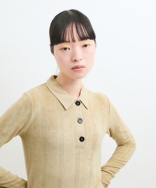 セール】【Miller for ADAM ET ROPE'】別注パイル POLO L/S TEE