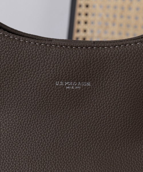 【美品】U.S. POLO ASSN Shoulder ワンショルダートートA4 U.S. POLO ASSN. トートバッグ 「U.S. ASSN.」「別注」One