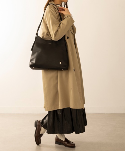 【美品】U.S. POLO ASSN Shoulder ワンショルダートートA4 U.S. POLO ASSN. トートバッグ 「U.S. ASSN.」「別注」One