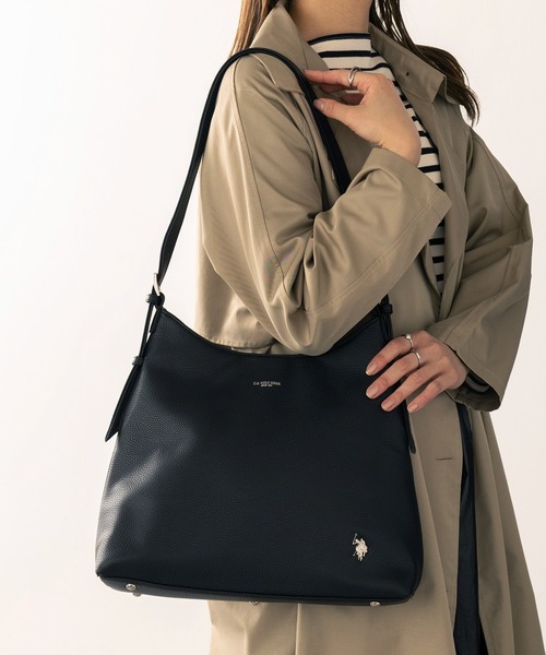 【美品】U.S. POLO ASSN Shoulder ワンショルダートートA4 セール】【U.S. POLO ASSN.】≪別注≫One Shoulder Tote / ワン