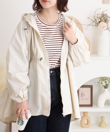 ナイロンジャケット（ホワイト/白色系・フードあり）ファッション通販