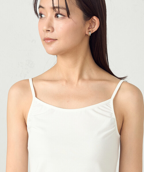 COMME CA ISM(コムサイズム)の「ベーシックキャミソール(シアバター加工)(キャミソール・レディース・ブラック/ホワイト/ライトグレー・MEDIUM/LARGE)」の10枚目の写真