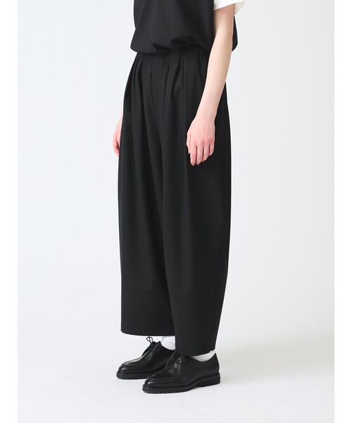 mizuiroind(ミズイロインド)の「mizuiro ind サイドドレープワイドパンツ(その他パンツ・レディース・ネイビー/グレー/ブラック・FREE)」の12枚目の写真