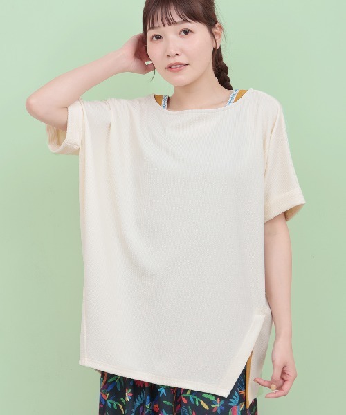 tシャツ サカリバ肩チロリードルマンプルオーバー レディース サカリバ肩チロリードルマンプルオーバー / Tシャツ・カットソー