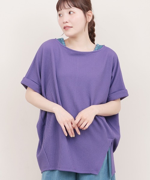 サカリバ肩チロリードルマンプルオーバー サカリバ肩チロリードルマンプルオーバー（Tシャツ/カットソー