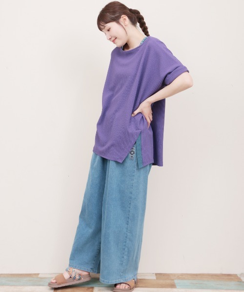 サカリバ肩チロリードルマンプルオーバー（Tシャツ/カットソー