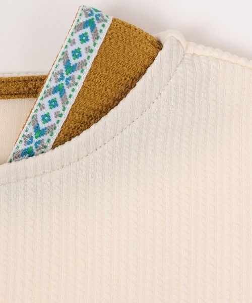 チチカカ（チチカカ）の「サカリバ肩チロリードルマンプルオーバー（Tシャツ/カットソー・レディース・ブラック/パープル/アイボリー・FREE）」の17枚目の写真