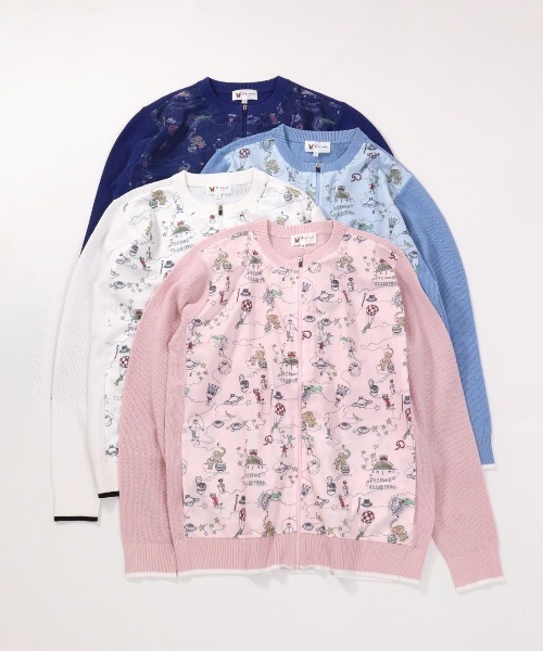 Picone CLUB(ピッコーネクラブ)の「アートカーディガン(カーディガン/ボレロ・レディース・ブルー/ピンク/ホワイト/ネイビー・S/M)」の13枚目の写真