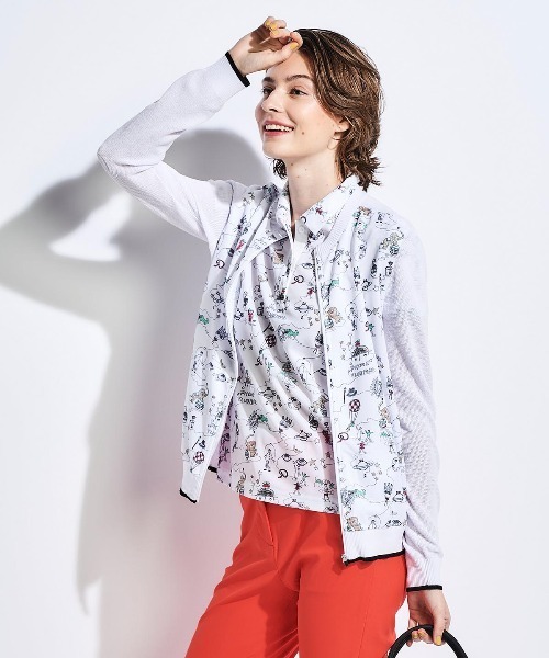Picone CLUB(ピッコーネクラブ)の「アートカーディガン(カーディガン/ボレロ・レディース・ブルー/ピンク/ホワイト/ネイビー・S/M)」の21枚目の写真