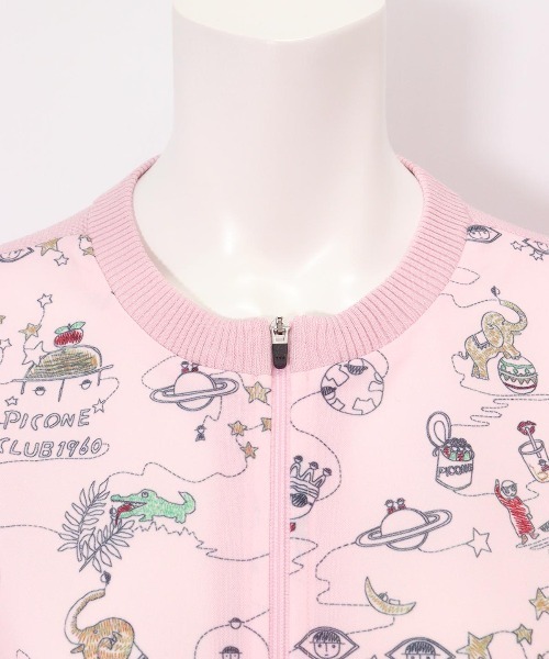 Picone CLUB(ピッコーネクラブ)の「アートカーディガン(カーディガン/ボレロ・レディース・ブルー/ピンク/ホワイト/ネイビー・S/M)」の7枚目の写真