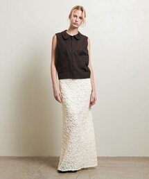 ATTISESSION | ＜ATTISESSION＞フラワーモチーフ ロングスカート(スカート)