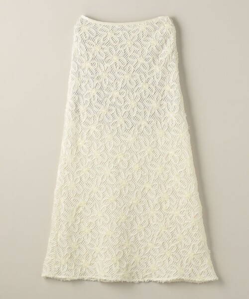 ATTISESSION（アティセッション）の「＜ATTISESSION＞フラワーモチーフ ロングスカート（スカート・レディース・ブラック/オフホワイト・38/36）」の3枚目の写真