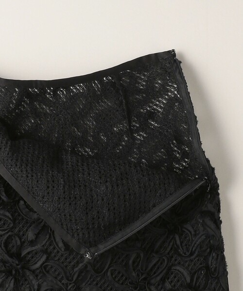 ATTISESSION（アティセッション）の「＜ATTISESSION＞フラワーモチーフ ロングスカート（スカート・レディース・ブラック/オフホワイト・38/36）」の12枚目の写真