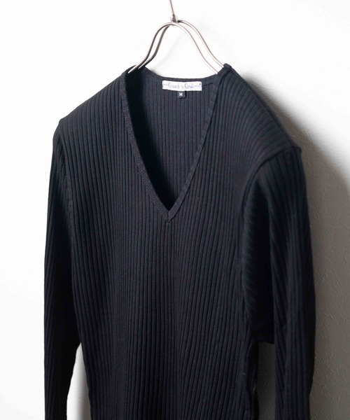 INNOCENT（イノセント）の「『Growth by Grail』針抜きVネックL/S-T（Tシャツ/カットソー・メンズ・グレー/レッド/ブラック・LARGE/MEDIUM）」の11枚目の写真