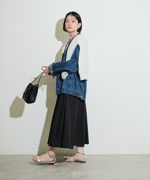 Shelly island（シェリーアイランド）の「ビッグシルエットデニムジャケット（デニムジャケット・レディース・ブルー・FREE）」の16枚目の写真