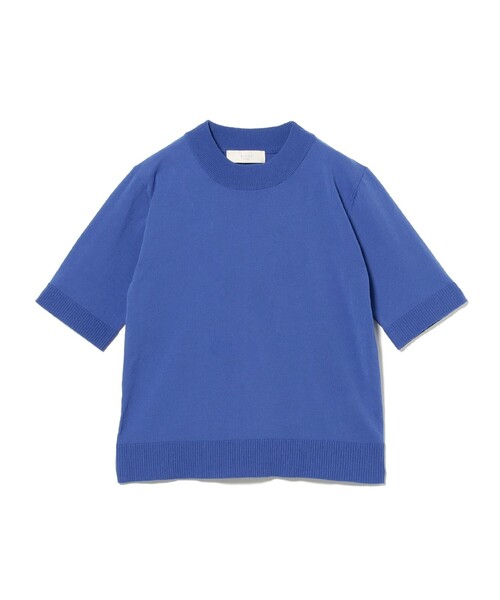 B:MING by BEAMS(ビーミングバイビームス)の「ウォッシャブル モックネック ニット(ニット/セーター・レディース・オフホワイト/ネイビー/ブルー・ONE SIZE)」の4枚目の写真
