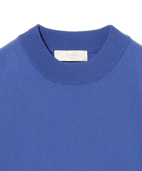 B:MING by BEAMS(ビーミングバイビームス)の「ウォッシャブル モックネック ニット(ニット/セーター・レディース・オフホワイト/ネイビー/ブルー・ONE SIZE)」の5枚目の写真
