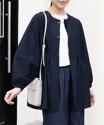 クラシカルペプラムシルエットトップス