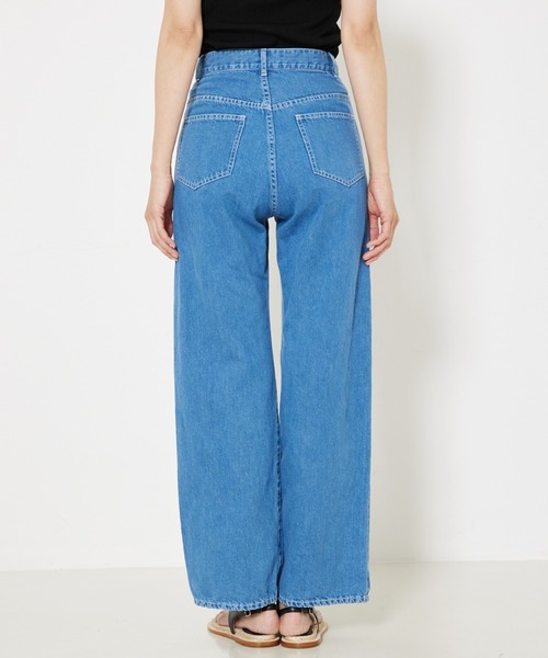 qualite(カリテ)の「【e×カリテ】“美脚見えデニム”コットンリネンデニム/春服/セットアップ(デニムパンツ・レディース・ブルー・38/36/40)」の16枚目の写真