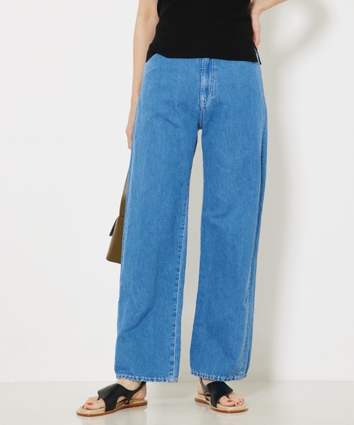 qualite(カリテ)の「【e×カリテ】“美脚見えデニム”コットンリネンデニム/春服/セットアップ(デニムパンツ・レディース・ブルー・38/36/40)」の17枚目の写真