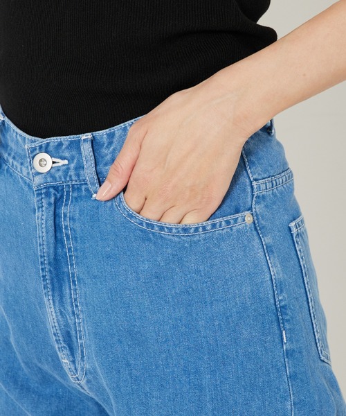 qualite(カリテ)の「【e×カリテ】“美脚見えデニム”コットンリネンデニム/春服/セットアップ(デニムパンツ・レディース・ブルー・38/36/40)」の20枚目の写真
