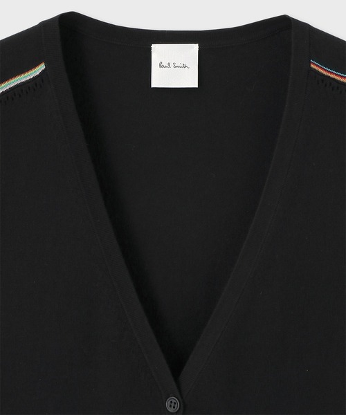 Paul Smith（ポールスミス）の「ウィメンズ "Signature Stripe" アイレット カーディガン / 155222 527N（ニット/セーター・レディース・オレンジ/オフホワイト/グリーン/ブラック・MEDIUM）」の10枚目の写真