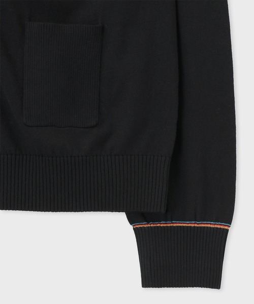 Paul Smith（ポールスミス）の「ウィメンズ "Signature Stripe" アイレット カーディガン / 155222 527N（ニット/セーター・レディース・オレンジ/オフホワイト/グリーン/ブラック・MEDIUM）」の11枚目の写真