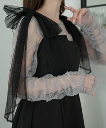tulle shirring tops / チュールシャーリングトップス