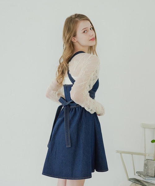 Ambre Neige（アンブルネージュ）の「tulle shirring tops / チュールシャーリングトップス（Tシャツ/カットソー・レディース・ブラック/アイボリー/ライトグレー・FREE）」の6枚目の写真