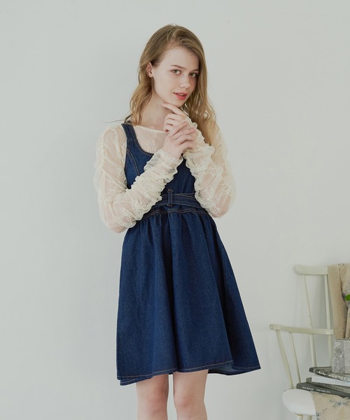 Ambre Neige（アンブルネージュ）の「tulle shirring tops / チュールシャーリングトップス（Tシャツ/カットソー・レディース・ブラック/アイボリー/ライトグレー・FREE）」の7枚目の写真